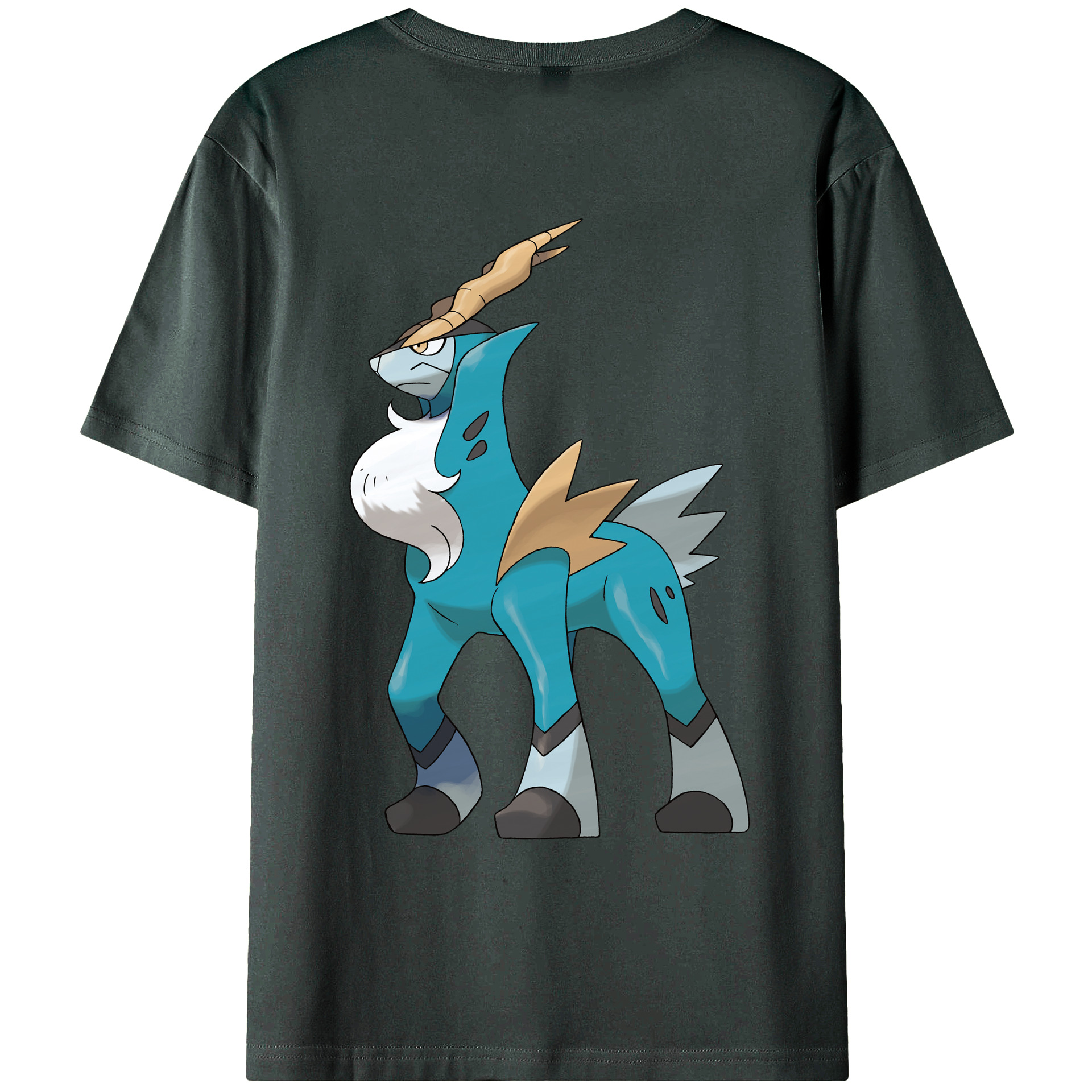 （画像用） ポケットモンスター Pokémon 綿100％ メンズ半袖Tシャツ（バックプリント） 通気性